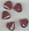 5 25x30mm Garnet Faceted Acrylic Drop
